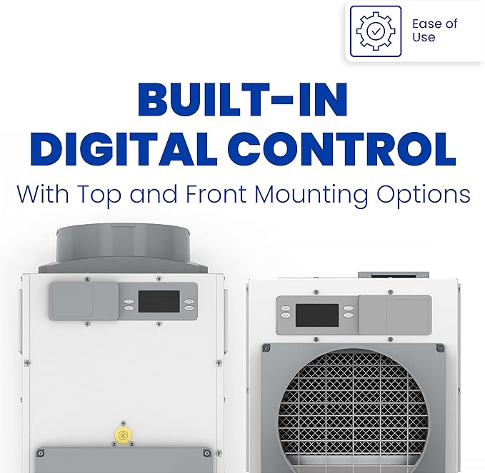 AprilAire E080 Pro 80-Pint Whole-House Dehumidifier, Energy Star Certified, Commercial-Grade for Basement, Crawlspace or Whole House up to 4,400 sq. ft.