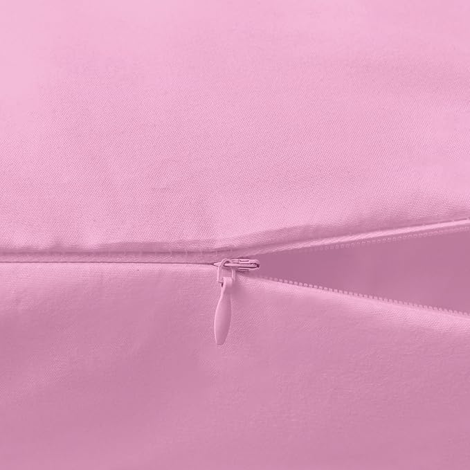 Elegant Comfort Luxury Ultra-Soft 1-Piece Body Pillowcase - 1500 Premium Hotel Quality Microfiber Double Brushed - Wrinkle Resistant, Body Pillowcase Size, Light Pink