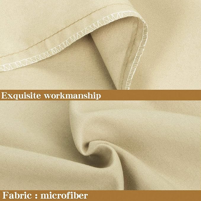 NTBAY Body Pillowcase - Brushed Microfiber 20x54 Pillowcase - Soft, Wrinkle-Free, Fade-Resistant, Stain-Resistant, Light Taupe Body Pillow Cover with Envelope Closure - 20x54 Inches, Light Taupe