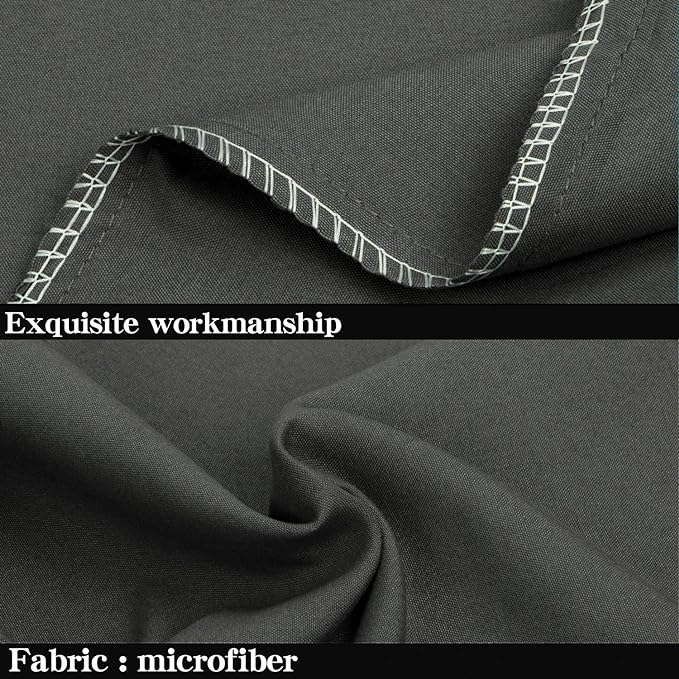 NTBAY King Pillowcase Set - 2 Pack Brushed Microfiber 20x36 Pillowcases - Soft, Wrinkle-Free, Fade-Resistant, Stain-Resistant, Dark Grey Pillowcases with Envelope Closure - 20x36 Inches, Dark Grey