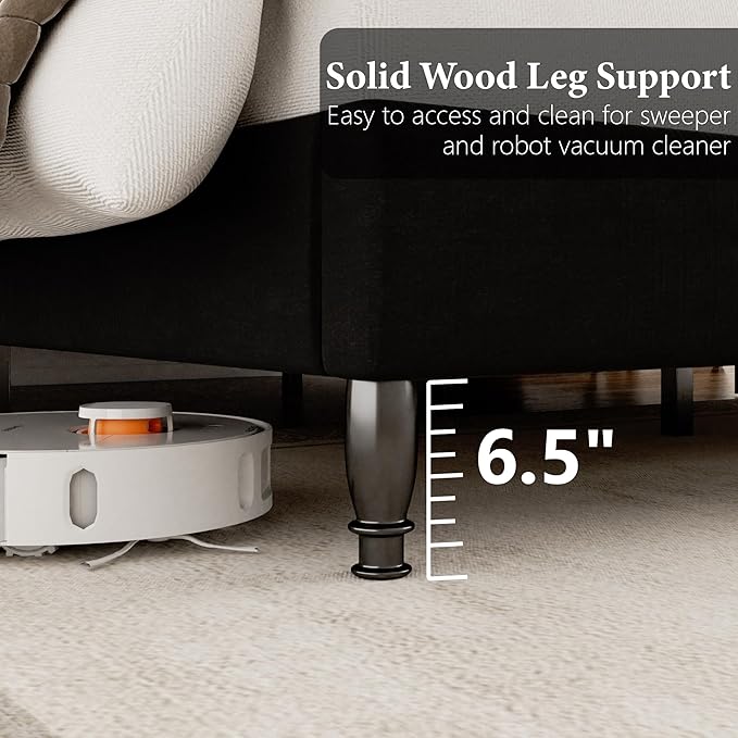 Queen Size Bed Frame with Wingback Headboard, Upholstered Velvet Platform Bed Frame Easy Assemnly, Heavy Duty Wooden Slats Support, Noise-Free, No Box Spring Needed, Minimalist Style, Black