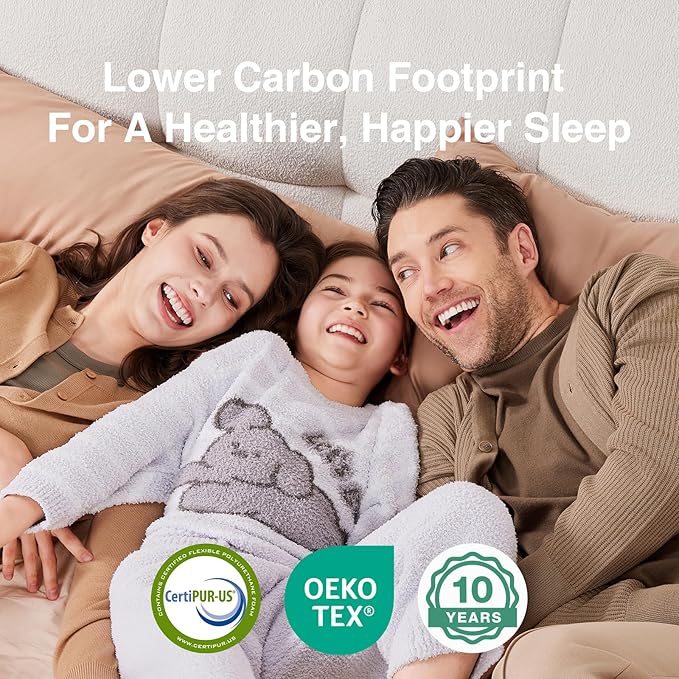Novill 6/8 Inch Twin XL Mattress, Foam and Spring Hybrid Twin XL Mattress with Medium Support, CertiPUR-US Certified Foam & Steel Coils, Durable Design, Guest and Youth Bedroom, Eco-Friendly Packaging