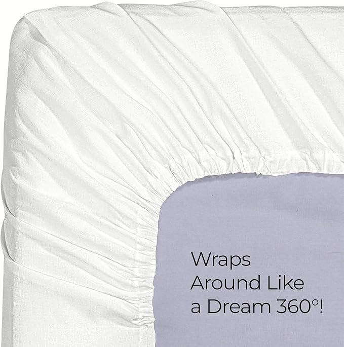 Utopia Bedding Full Fitted Sheet - Bottom Sheet - Deep Pocket - Soft Microfiber - Shrinkage and Fade Resistant - Easy Care -1 Fitted Sheet Only (White)