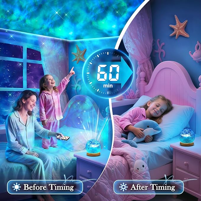 Ambient Lighting Mood Lighting,18 Colors Aurora Light Projector for Bedroom,Dimmable Northern Lights Projector&Night Light Projector with Remote,Aesthetic Room Decor Gifts for Teen Girls Birthday Gift