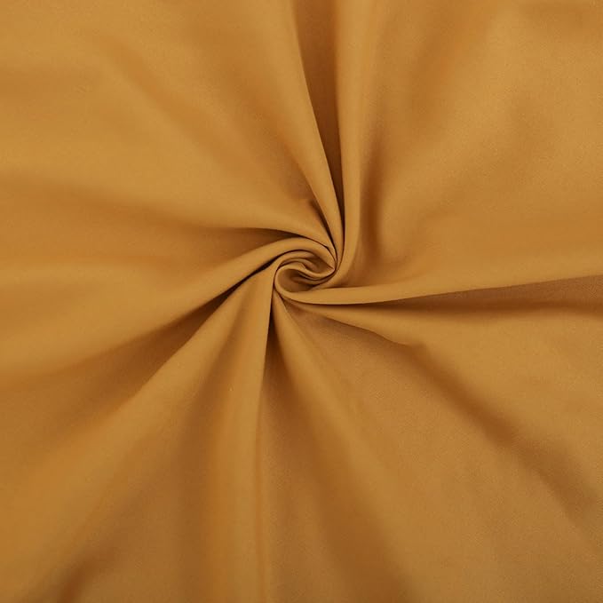 Merryword Mustard Yellow Pillowcases Standard Pillowcases 20x26inch Set of 2 Ruffle Pillow Shams Cute Pillow Covers Solid Yellow Shabby Chic Pillowcases