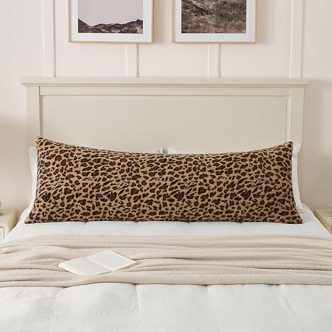 GALMAXS7 Body Pillow Cover 20x54 - Cheetah Pillow Covers - Leopard Print Pillow - Body Pillow Case Cover with Zipper