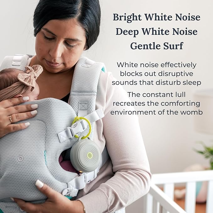 Yogasleep Hushh Portable White Noise Sound Machine for Baby - 2 Pack - 3 Natural Sounds with Volume Control, Compact Size, Noise Canceling for Sleep Aid, Office Privacy, & Meditation, Registry Gift