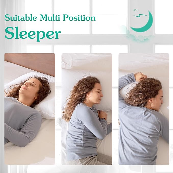 Three Geese White Goose Feather Cotton Pillows Standard Size Set of 2- Soft 600 Thread Count 100% Cotton, Medium Firm,Soft Support Surround Fill Cotton (Standard Size:Pack of 2)