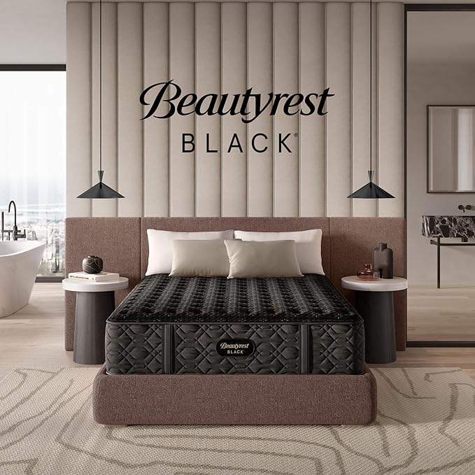 Beautyrest Black Series Three 14.25" Extra Firm California King Mattress - Breathable, Cooling, and Supportive - CertiPUR-US Certified, 100-Night Sleep Trial, and 10-Year Limited Warranty
