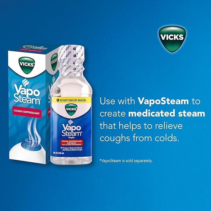 Vicks Dual Comfort Cool + Warm Mist Humidifier for Bedrooms With Fusion Technology, Compatible with Vicks VapoPads and VapoSteam, White