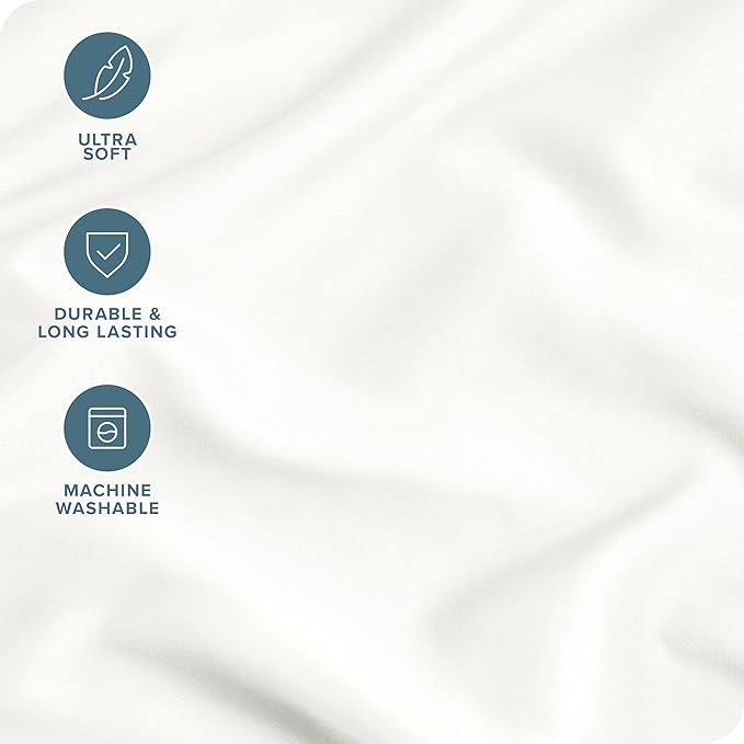 Bare Home Microfiber Pillow Cases - Standard Size Set of 2 - Cooling Pillowcases - Double Brushed - Easy Care - Envelope Closure (Standard Pillowcase Set of 2, Cream)