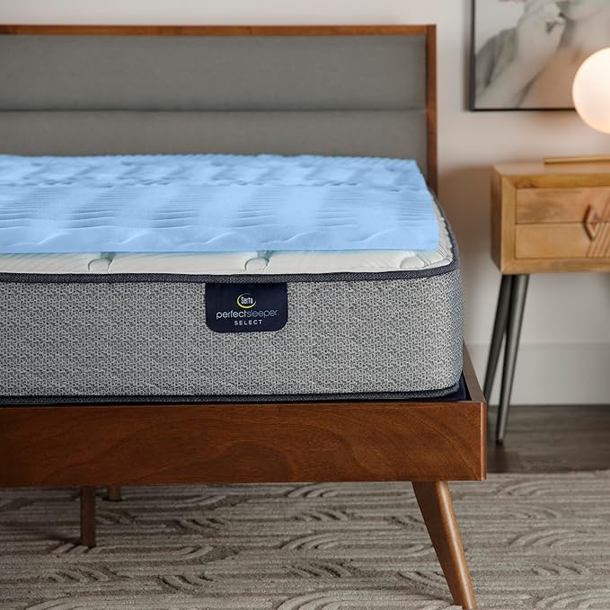 Serta Comfort Zone Cooling Memory Foam Mattress Topper, 1.5 Inch, King
