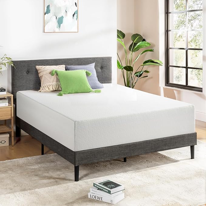 Best Price Mattress 14 Inch King Mattress Bed-In-A-Box, Green Tea Memory Foam