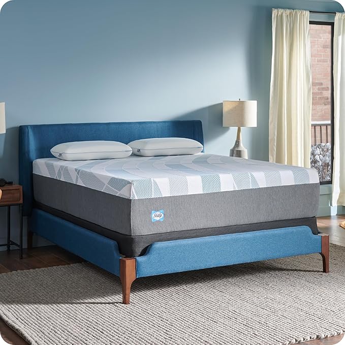 Sealy Dreamlife 14” Foam Mattress-in-a-Box, Twin XL, SealyComfort Gel Memory Foam, SealySupport Transition Foam, Machine Washable Cover