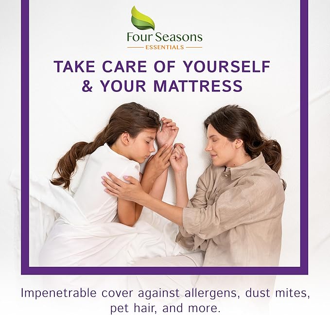 RV Bunk Waterproof Mattress Protector 30" x 75" - Fitted Sheet Style - Cot Size Hypoallergenic Premium Quality Cover Protects Against Dust, Allergies