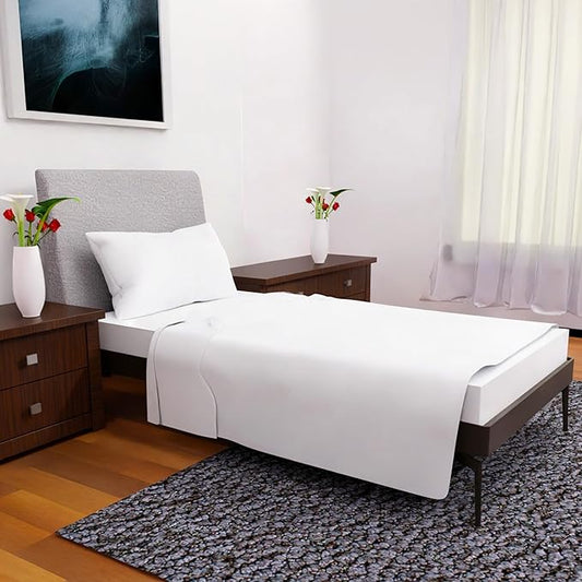 Twin XL Sheets Set - 3 Piece Bedding - Wrinkle Free, Fade Resistant, Double Brushed Microfiber - Deep Pockets/Easy Fit - 1800 Series Ultrasoft, Cooling Sheets (White)