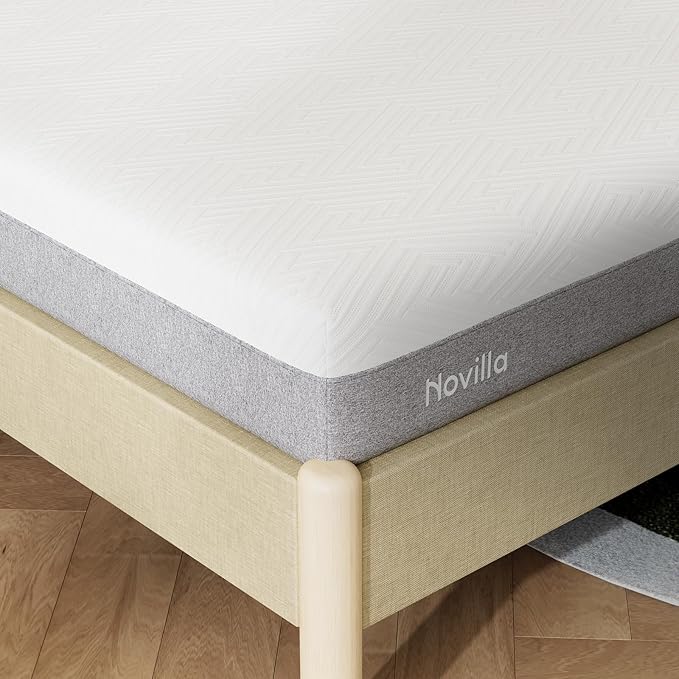 Novilla Mattress Full, Memory Foam Mattress 8 Inch for Contour Support & Pressure Relieving & Plush Comfort, CertiPUR-US Certified Foam