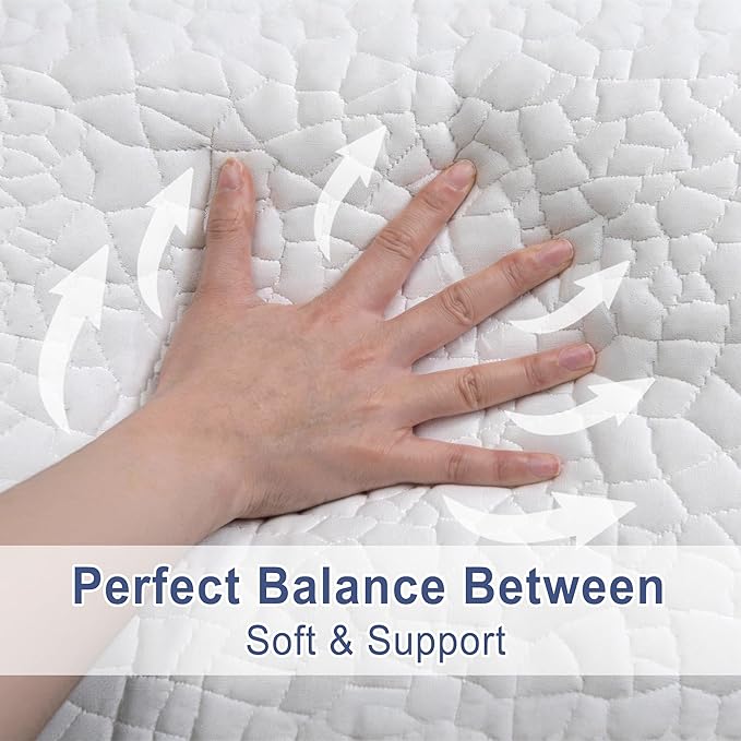 DWCN Adjustable Body Pillow for Adults - 20x60 Inch Shredded Memory Foam Body Pillow with Removable & Washable Pillowcase, Full Body Support for Side Sleepers, Pregnancy & Pain Relief