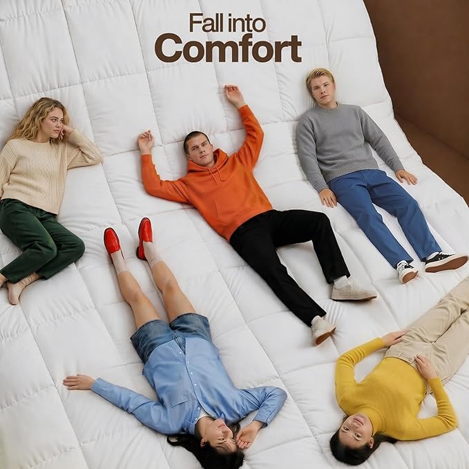 Utopia Bedding Twin Comforter Duvet Insert, Quilted White Comforter with Corner Tabs, Box Stitched Down Alternative Comforters Twin Size 64 x 88 inches