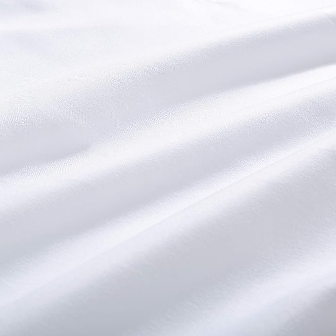 Evolive Ultra Soft Microfiber Body Pillow Cover/Pillowcases 21"x54" with Hidden Zipper Closure (21"x54" Body Pillow Cover, White) (Pack of 2)