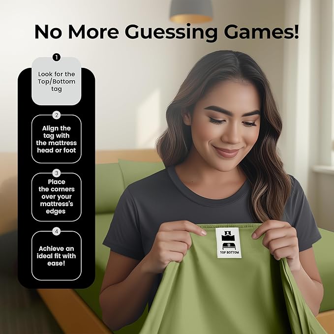 Utopia Bedding Queen Fitted Sheet - Bottom Sheet - Deep Pocket - Soft Microfiber - Shrinkage and Fade Resistant-Easy Care -1 Fitted Sheet Only (Olive)
