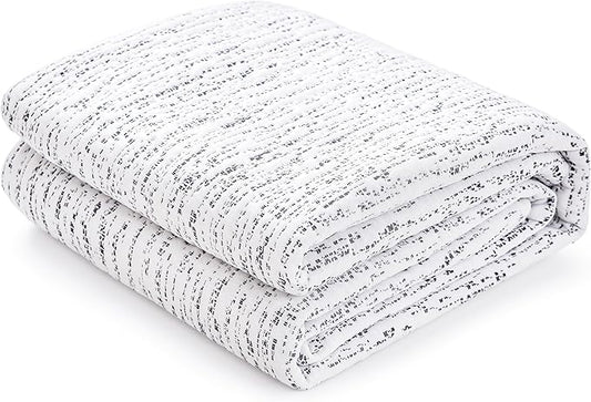 Subrtex Mattress Topper Cover King Size 3 Inch (Only Cover) Mattress Topper Protector Bedding Removable Encasement with Zipper Closure