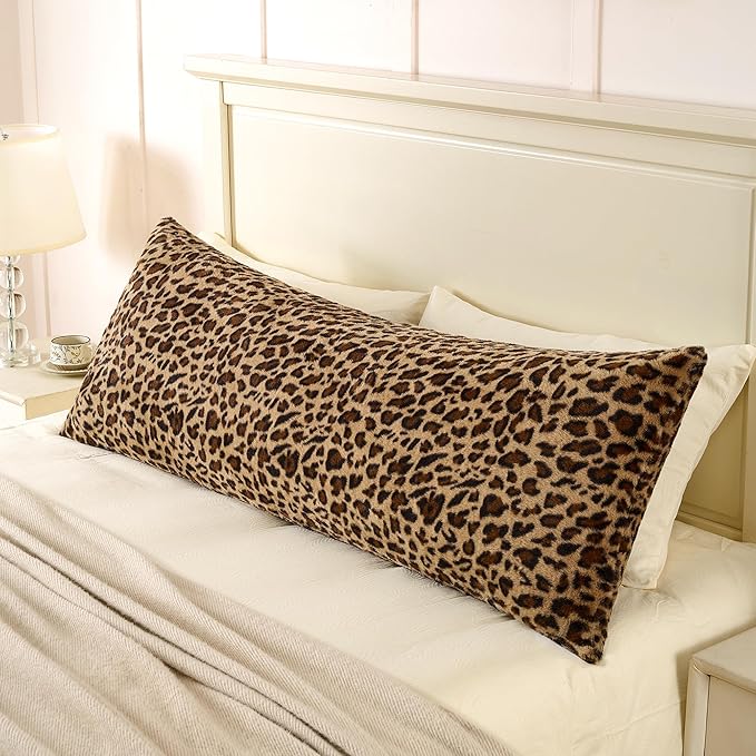GALMAXS7 Body Pillow Covers - Body Pillow Case Cover with Zipper Brown Cheetah 20x54