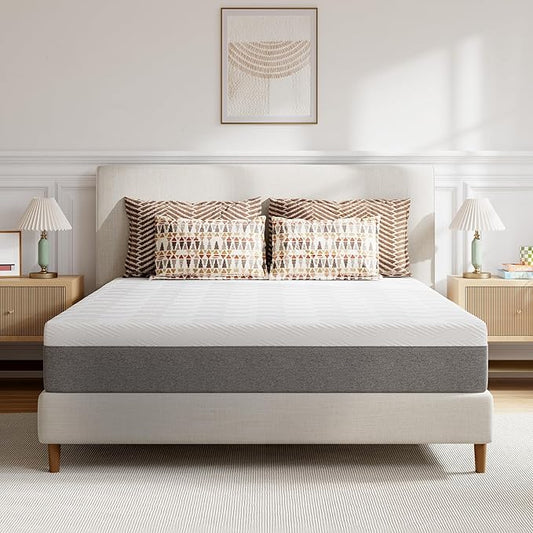 Novilla King Size Mattress 10 Inch, Gel King Memory Foam Mattress in a Box with Comfort Foam for Pressure Relief & Body Support & Cool Night Sleep, CertiPUR-US Certified