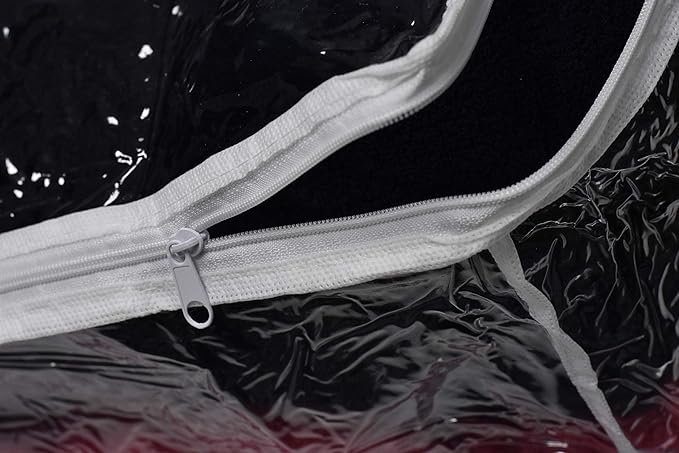 Handy Laundry Comforter Storage Bag – Large 90L Clear Zippered Organizer for Blankets, Bedding, Clothes & Pillows, Durable Plastic Storage for Closet, Moving, Under Bed – Dust & Moisture Protection
