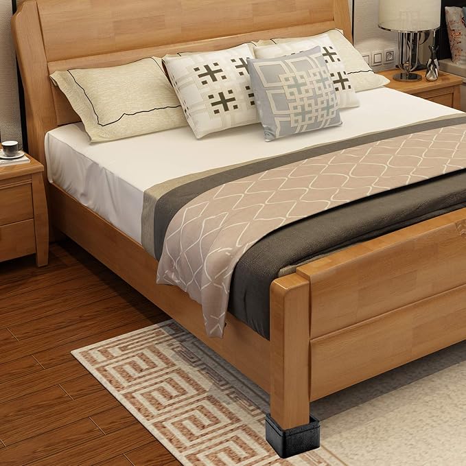 BTSD-home Stackable Bed and Furniture Risers 3 Inch Heavy Duty Bed Lifts for Dorm Couch Chair Table Additional 3 or 6 Inch Set of 8