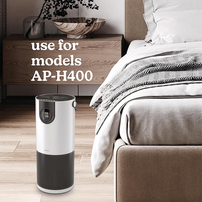 Homedics HEPA-Type Replacement Filter for AP-H400 – H13 HEPA, Activated Carbon & Prefilter – Captures Allergens, Dust, Smoke, Odors, VOCs – Lasts 12 Months – AP-H400FL