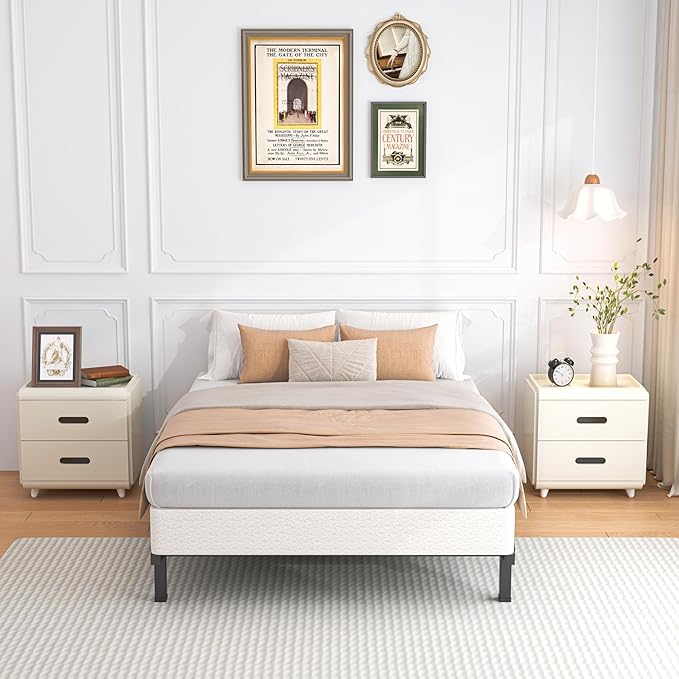 ROIL 7 Inch Twin XL Box Spring, Heavy Duty Metal Bed Base Mattress Foundation with Fabric Cover, 3500lbs Max Weight Capacity, Easy Assembly, Noise Free, Non-Slip
