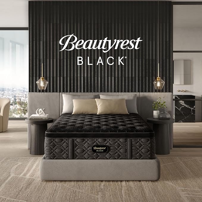Beautyrest Black Series Three 16.25" Medium Pillow Top California King Mattress - Breathable, Cooling, and Supportive - CertiPUR-US Certified, 100-Night Sleep Trial, and 10-Year Limited Warranty
