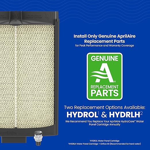 AprilAire 620MKZ Whole-House, Large Bypass Evaporative Humidifier – 18 Gallons Per Day, Water Saving with Manual Control and Installation Kit for up to 5,300 Sq. Ft.
