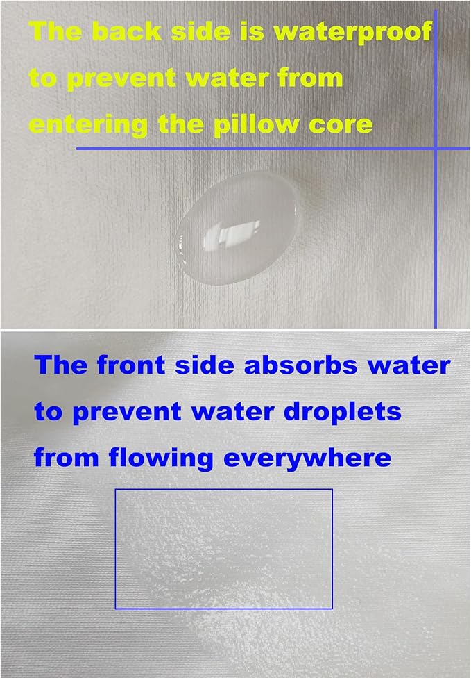 Waterproof Pillow Protectors Standard Size 20x26 Inches 8 Pack with Zipper Dust Proof Moisture Proof Sweat Proof Pillow Case Cover Protector Soft Cozy White (8 Pack, 26" x 20" Standard)