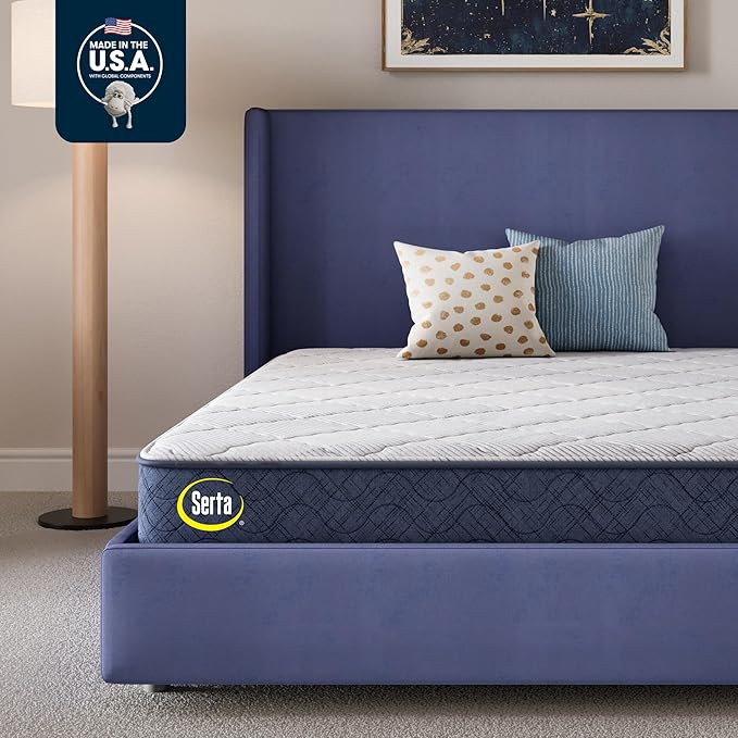 Serta Five Star Mattress Tranquility 10-Inch Medium – Full– Zoned Lumbar Support, Pressure Relief, Cooling Foam – Bed-in-a-Box– 100 Night Trial, 10-Year Limited Warranty