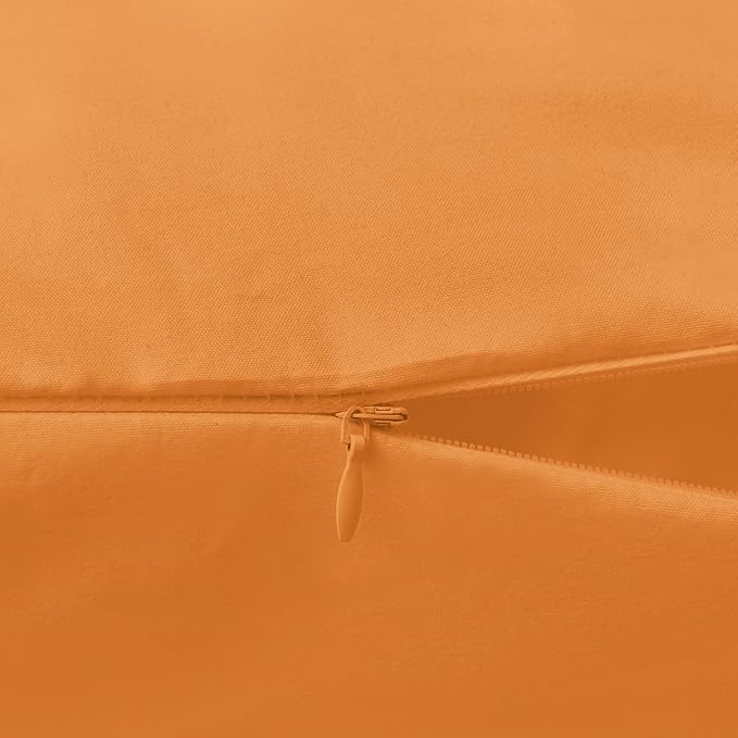 Elegant Comfort Luxury Ultra-Soft 1-Piece Body Pillowcase - 1500 Premium Hotel Quality Microfiber Double Brushed - Wrinkle Resistant, Body Pillowcase Size, Orange