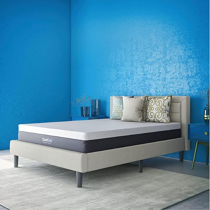 COOL GEL Memory Foam 12-Inch Mattress with Pillow, CertiPUR-US Certified, Mattress in a Box, Twin XL, White
