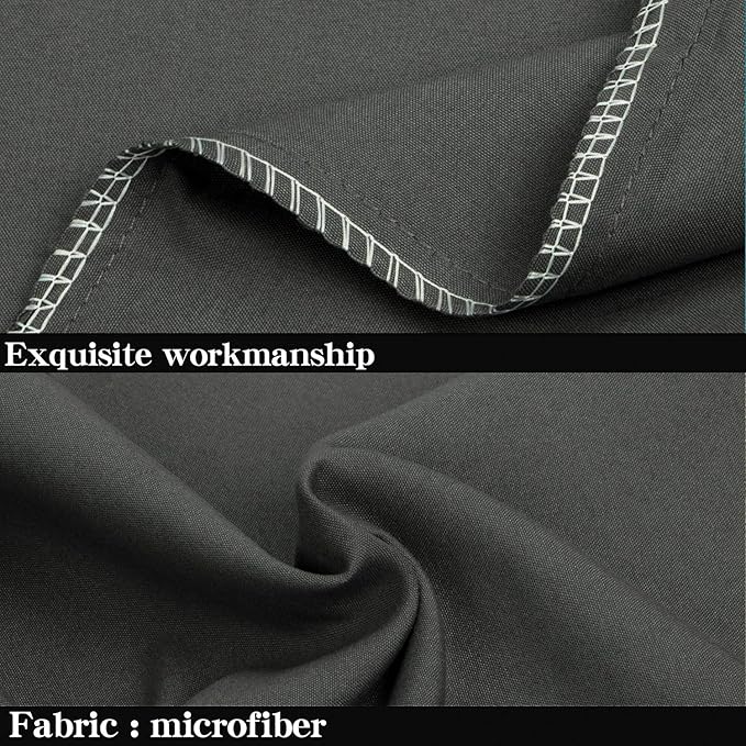 NTBAY King Pillowcase Set - 2 Pack Brushed Microfiber 20x40 Pillowcases - Soft, Wrinkle-Free, Fade-Resistant, Stain-Resistant, Dark Grey Pillowcases with Envelope Closure - 20x40 Inches, Dark Grey