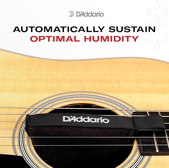 D'Addario Accessories Guitar Humidifier Packs-Guitar Humidifiers Acoustic - Two-Way Humidification System Conditioning Packets-24 Maintain Replacement Packets