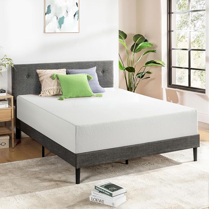 Best Price Mattress 14 Inch Queen Mattress Bed-In-A-Box, Green Tea Memory Foam