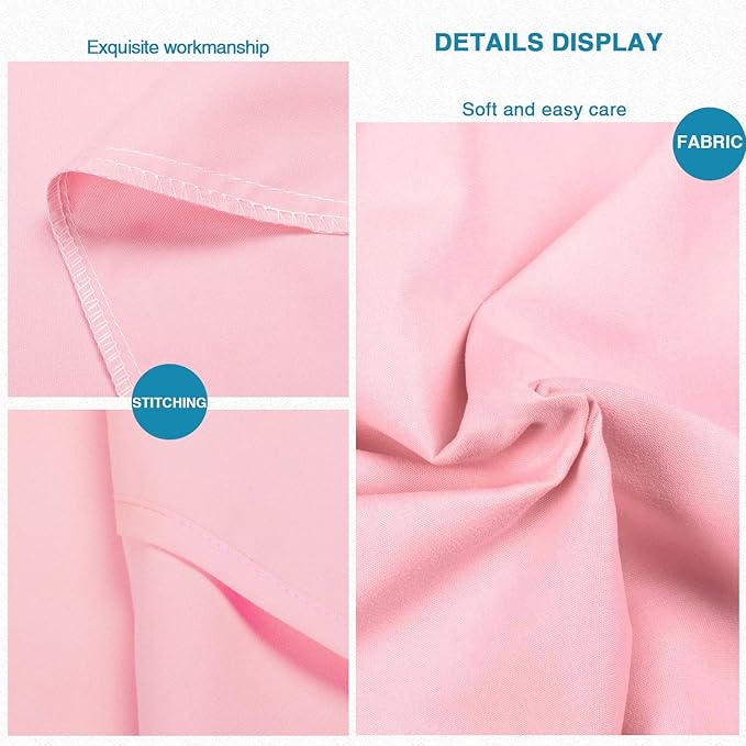 FLXXIE Body Pillow Cover - Super Soft Microfiber 20x54 Body Pillow Case - Envelope Closure, Wrinkle, Stain Resistant 20x54 Long Pillowcase, Pink