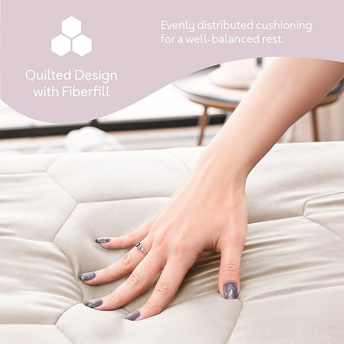 Hearth & Harbor Twin XL Size Quilted Fitted Mattress Pad Cover, 100% Waterproof Mattress Protectors, College Dorm Room Essentials, Deep Pocket Fitted Mattress Cover 8" - 21", Beige Cream