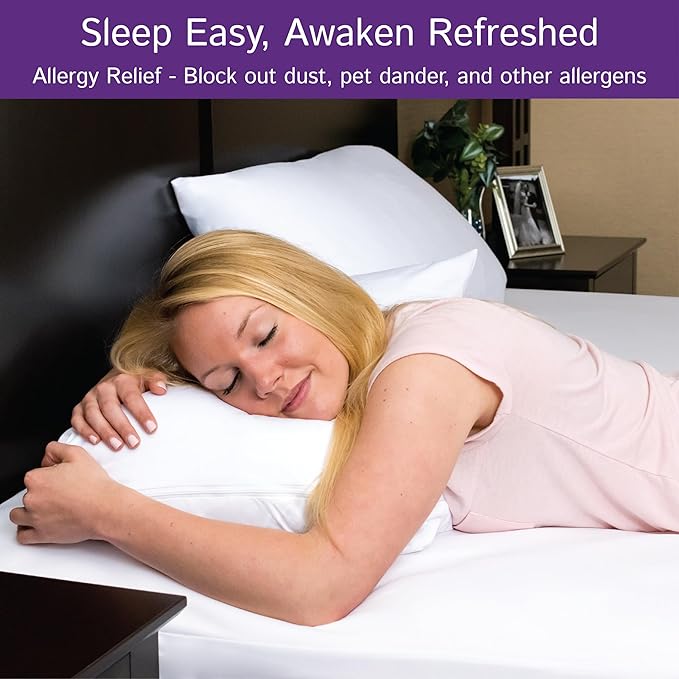 Split Top King Waterproof Mattress Protector (76" W x 80" L) - for Adjustable Bed with Flex Head Split - Hypoallergenic Premium Quality Cover Protects Against Dust, Allergens