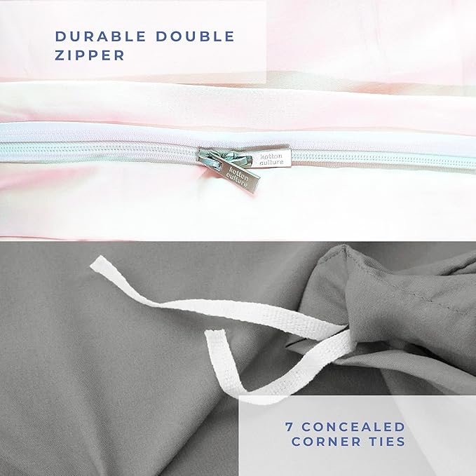 Kotton Culture 1 Pc Duvet Cover Queen Size/Full Size-100% Egyptian Cotton 600 Thread Count Ultra Soft Premium Durable Comforter Cover Zipper Closure & Corner Ties- (Butter, 90" X 90")