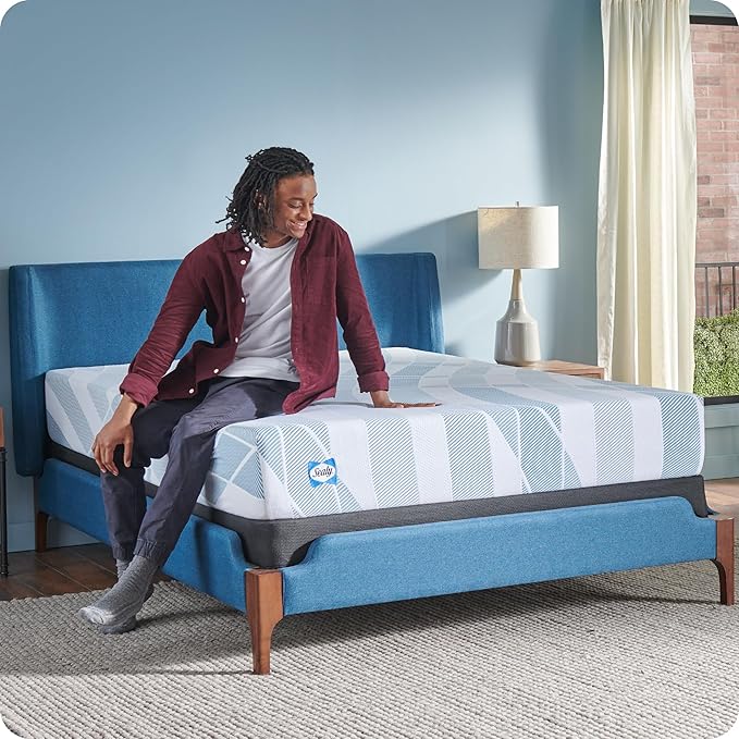 Sealy Dreamlife 10” Foam Mattress-in-a-Box, Twin XL, SealyComfort Gel Memory Foam, Surface-Guard Technology, 10 Year Limited Warranty, Made in The USA