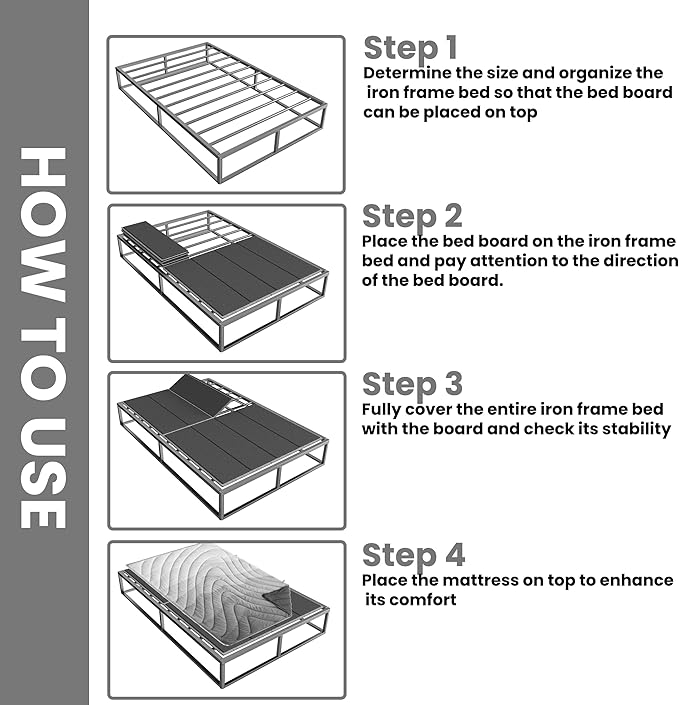 Light and Thin Bunkie Board, Folding Spring Box,King Size 76x80'', Large Double Bed 10MM, Bed Support Flat Noodles,Light and Thin, Breathable, Noise Minimizing