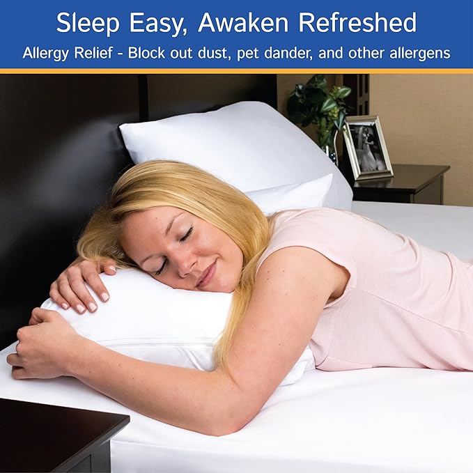 Full Size Mattress Protector Bedbug Waterproof Zippered Cover Hypoallergenic Premium Quality Encasement White
