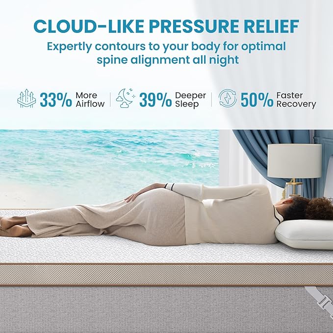 BedStory Cooling Mattress Topper Queen Size, 3 Inch Gel Infused Memory Foam Topper with Cool-to-Touch Removable Cover, Pressure Relief & Deep Refresh Sleep, CertiPUR-US Certified