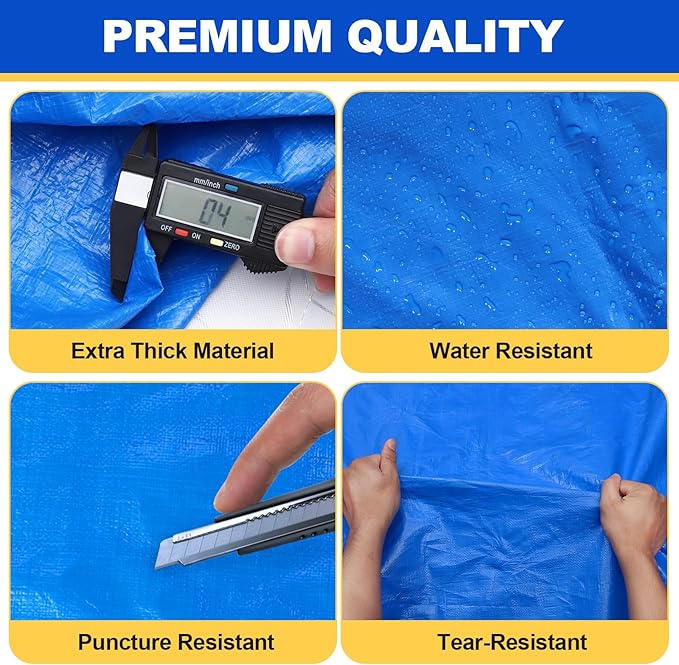 TICONN Mattress Bags for Moving, Heavy Duty Twin Mattress Cover Storage Bag with Full-Around Handle and Adjustable Buckles (Blue, Twin)